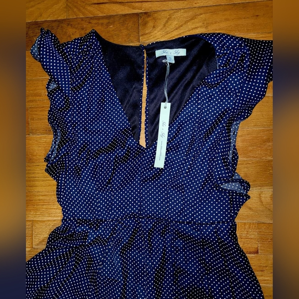 NWT SHE AND SKY HI LOW ROMPER